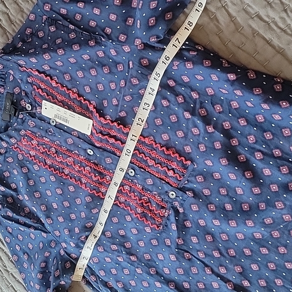 J Crew Embroidered Bell-Sleeve Top - Picture 13 of 16